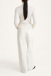 RIBBED MERINO TURTLENECK SWEATER - HELEA CREAM