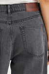 Kayne denim trousers wide oversized high waist mid grey stylein detail image