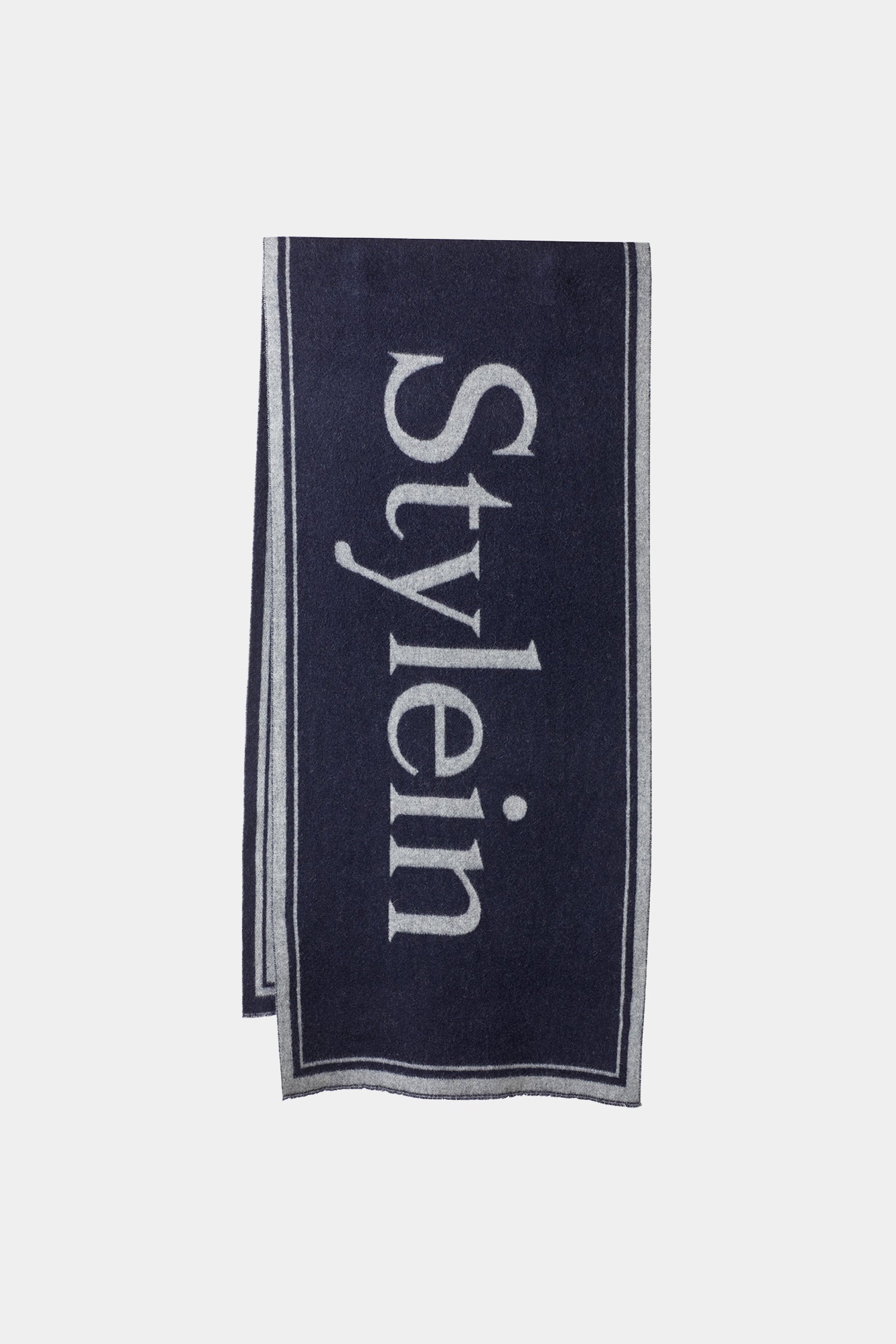 wide wool scarf stylein logo thalia packshot