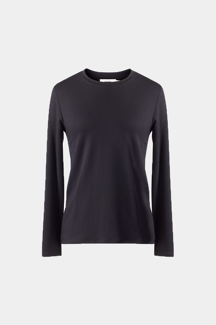 black long sleeve jersey top stylein canvey 