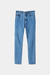 Katie is a pair of high waisted denim jeans with a slim fit and full length legs. They are true to size and made from a sustainable BCI cotton.