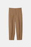 Bosa trousers voluminous cropped wool mix olive stylein packshot