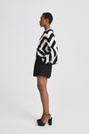 Brienza shorts wool mix high waisted black stylein side image